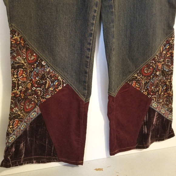 Faded Glory Y2k Patchwork Jeans Size 24W - Picture 5 of 10